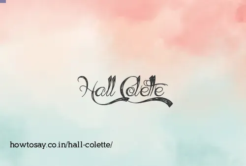 Hall Colette