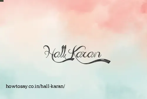 Hall Karan