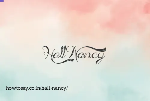 Hall Nancy