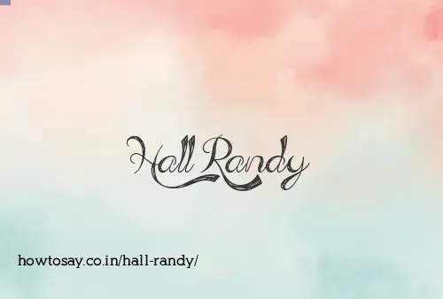 Hall Randy