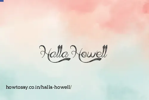 Halla Howell