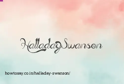 Halladay Swanson