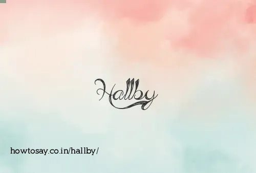 Hallby