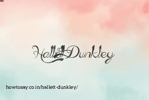 Hallett Dunkley