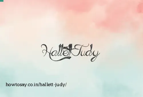 Hallett Judy