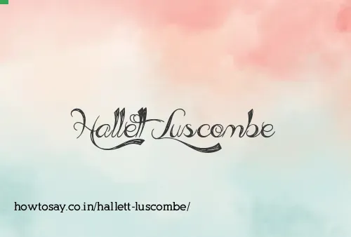 Hallett Luscombe