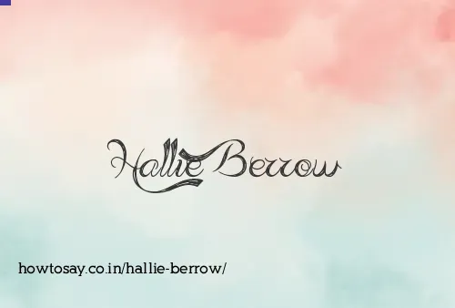 Hallie Berrow