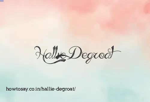 Hallie Degroat