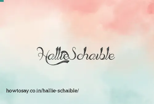Hallie Schaible