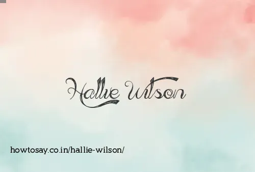 Hallie Wilson