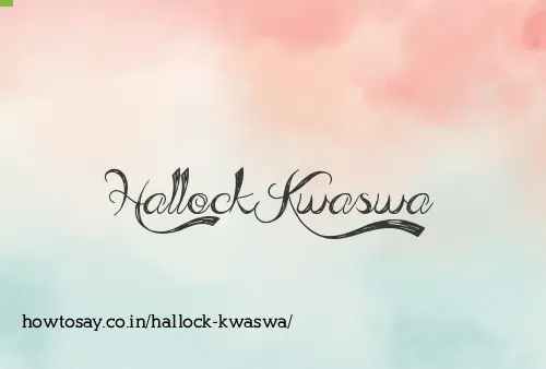 Hallock Kwaswa