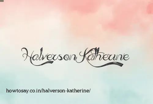 Halverson Katherine