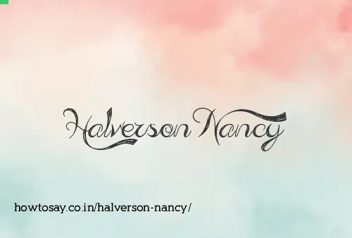 Halverson Nancy