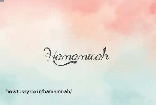 Hamamirah