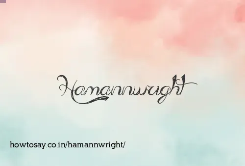 Hamannwright
