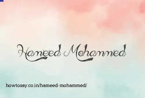 Hameed Mohammed