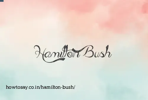 Hamilton Bush
