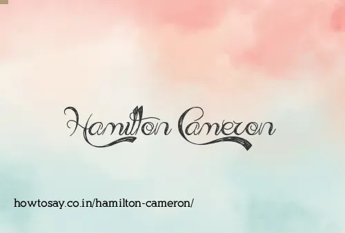 Hamilton Cameron
