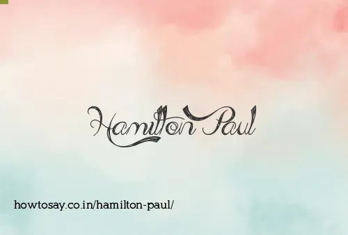 Hamilton Paul
