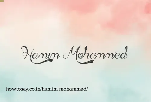 Hamim Mohammed