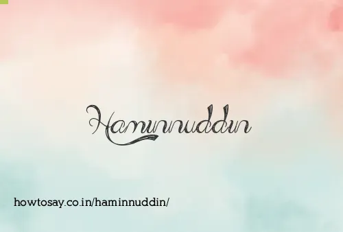 Haminnuddin