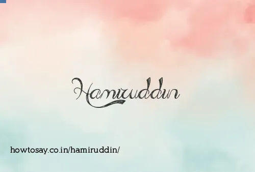 Hamiruddin