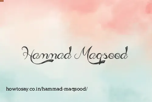 Hammad Maqsood