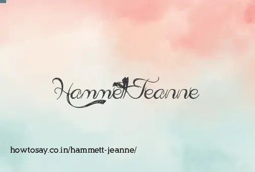 Hammett Jeanne