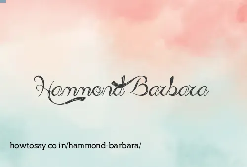 Hammond Barbara