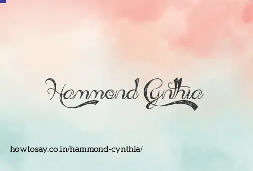 Hammond Cynthia