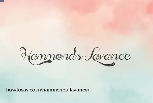 Hammonds Lavance