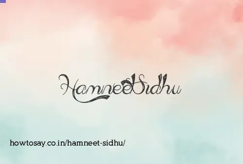 Hamneet Sidhu