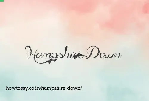 Hampshire Down