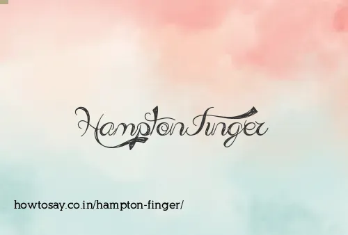 Hampton Finger