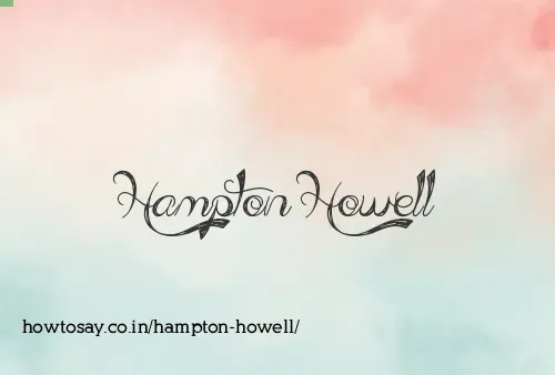Hampton Howell