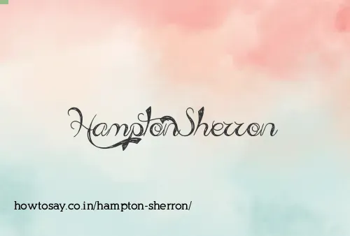 Hampton Sherron