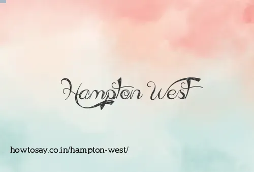 Hampton West