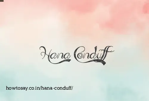 Hana Conduff
