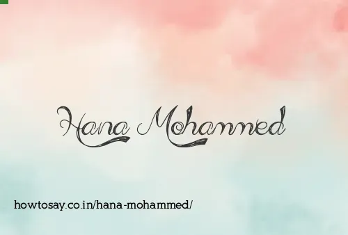 Hana Mohammed