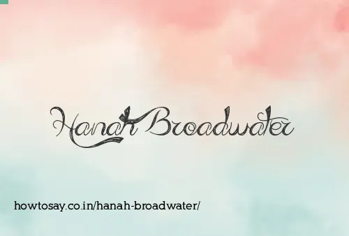Hanah Broadwater