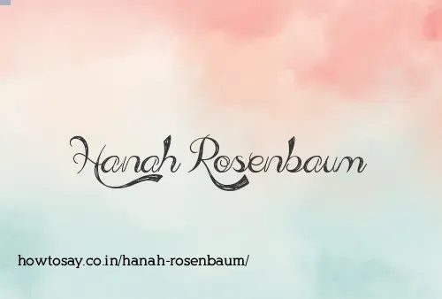 Hanah Rosenbaum