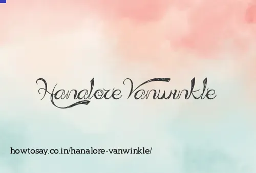 Hanalore Vanwinkle