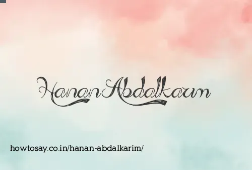 Hanan Abdalkarim