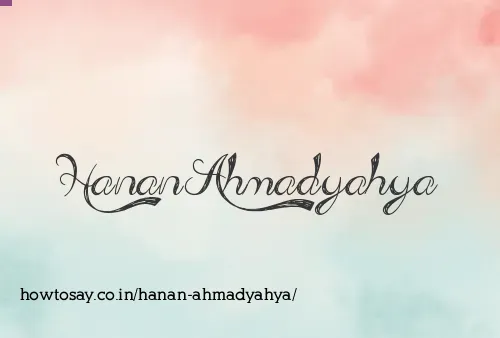Hanan Ahmadyahya