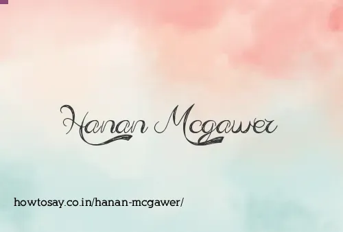 Hanan Mcgawer