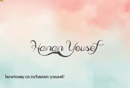 Hanan Yousef