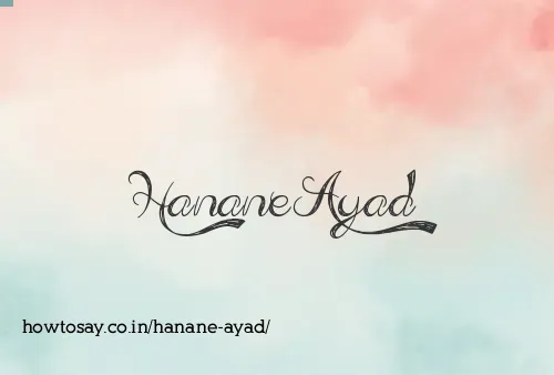 Hanane Ayad