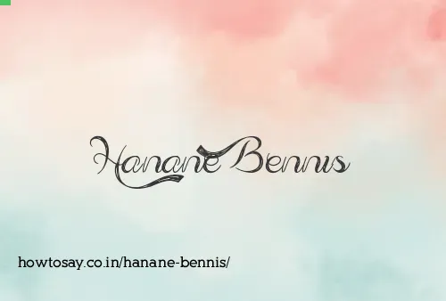 Hanane Bennis