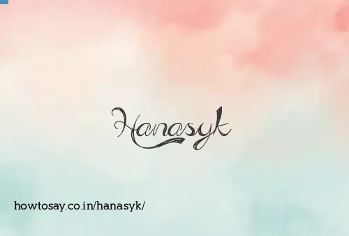 Hanasyk