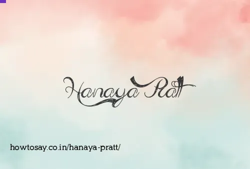 Hanaya Pratt